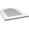 Ekena Millwork Round Top Surface Mount PVC Gable Vent: Non-Functional, w/ 3-1/2"W x 1"P Standard Frame, 20"W x 28"H GVPRT20X2801SN - alternate 2